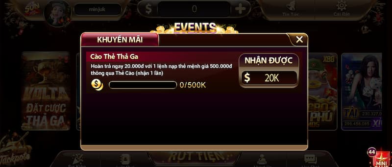 Khuyến mãi 20k nạp điện thoại tại Sunwin 